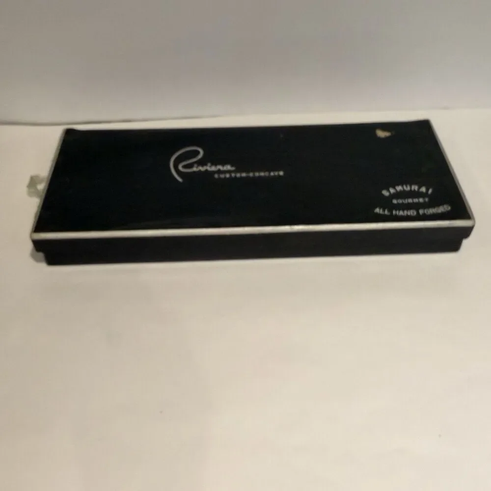 Vintage Riviera Custom-Concave Stainless Samuri 3 Pc Carving Set Japan with box